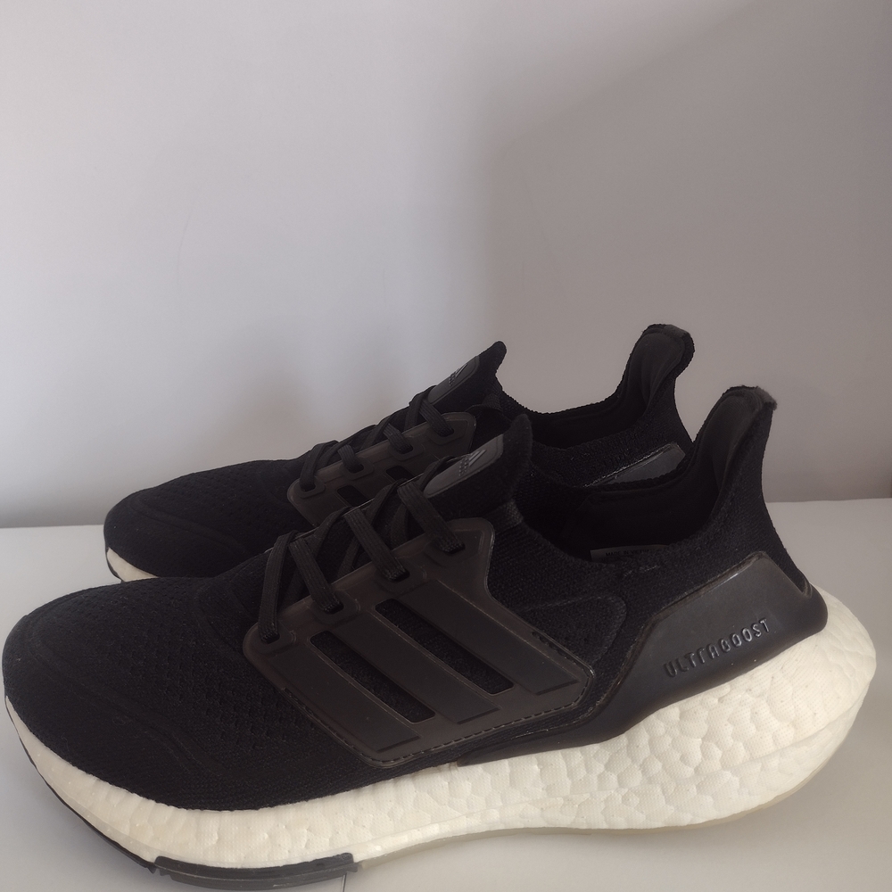 adidas UltraBoost 21 Black Running Shoes Size 6.5  Sneakers - Picture 9 of 11